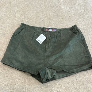 Olive Green Women's Shorts